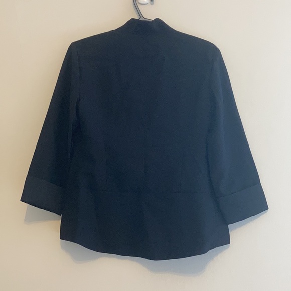 Black Open-Front Blazer - Picture 2 of 6